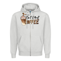 Dove Grey but first coffee Zipper Hoodie - BarkalooDesign