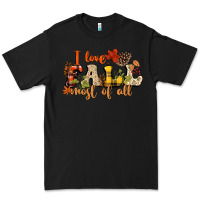 Black I love Fall most of Fall Premium Tee - NancyCooperArtShop