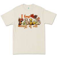 Bone I love Fall most of Fall Premium Tee - NancyCooperArtShop