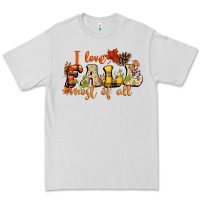 Dove Grey I love Fall most of Fall Premium Tee - NancyCooperArtShop