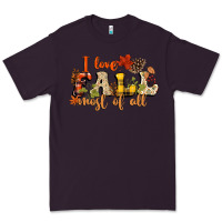 Plum I love Fall most of Fall Premium Tee - NancyCooperArtShop