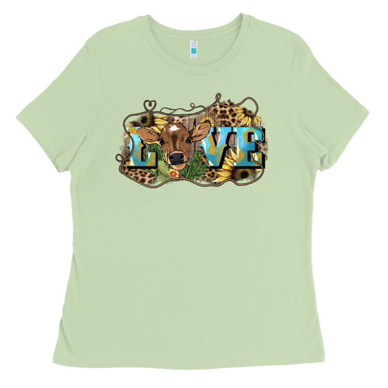Love Baby Cow Ladies Tee by HowdyJamesFarm | Teevron