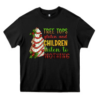Black Tree tops glisten and children listen to nothing Heavy Core Tee - RanaPortraitStore