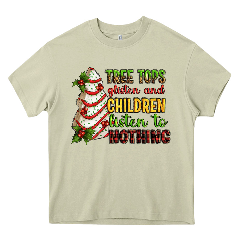 Tree Tops Glisten And Children Listen To Nothing Heavy Core Tee by RanaPortraitStore | Teevron