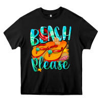 Black Beach please Heavy Core Tee - NancyCooperArtShop