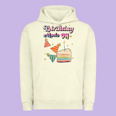 Birthday Mode On Urban Hoodie Designed By Jahusdesignshop