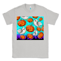 Moon Dust halloween pumpkins with ghosts Classic Tee - TumblerDesignByShophia