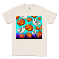 Natural halloween pumpkins with ghosts Classic Tee - TumblerDesignByShophia