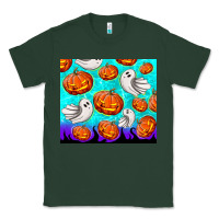 Sports Green halloween pumpkins with ghosts Classic Tee - TumblerDesignByShophia