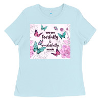 Baby Blue you are fearfully and wonderfully made Ladies Tee - TumblerDesignByShophia