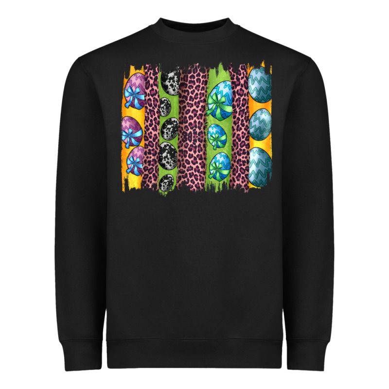 Easter Eggs And Leopard Brushstrokes Heavyweight Sweatshirt by Artiststas | Teevron