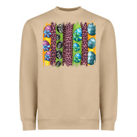 Mushroom easter eggs and leopard brushstrokes Heavyweight Sweatshirt - Artiststas