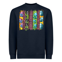 Navy easter eggs and leopard brushstrokes Heavyweight Sweatshirt - Artiststas