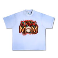 Grape Ice blessed baseball mom lightbulb letters Urban Heavy Tee - OliviaCreatesArt
