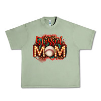 Oil Green blessed baseball mom lightbulb letters Urban Heavy Tee - OliviaCreatesArt