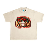 Sandshell blessed baseball mom lightbulb letters Urban Heavy Tee - OliviaCreatesArt