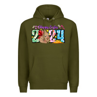 Army Green Happy Easter 2024 Premium Hoodie - CowhideDigitalArt