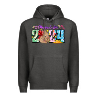 Charcoal Heather Happy Easter 2024 Premium Hoodie - CowhideDigitalArt