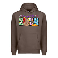 Coffee Happy Easter 2024 Premium Hoodie - CowhideDigitalArt
