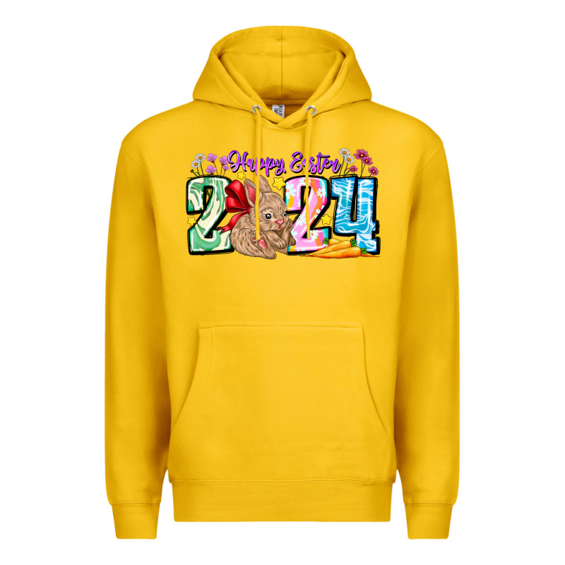 Happy Easter 2024 Premium Hoodie by CowhideDigitalArt | Teevron