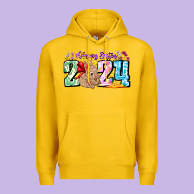 Happy Easter 2024 Premium Hoodie Designed By Cowhidedigitalart