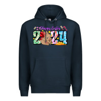 Navy Happy Easter 2024 Premium Hoodie - CowhideDigitalArt