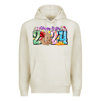 Oatmeal Heather Happy Easter 2024 Premium Hoodie - CowhideDigitalArt