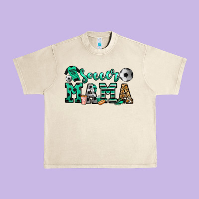 Soccer Mama Urban Heavy Tee Designed By Jasminsmagicworld