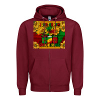 Burgundy juneteenth since 1865 tumbler Zipper Hoodie - BarkalooDesign