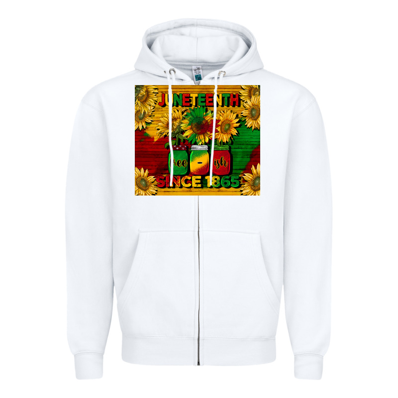 Juneteenth Since 1865 Tumbler Zipper Hoodie by BarkalooDesign | Teevron