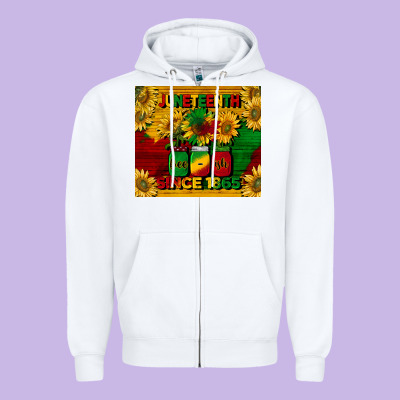 Juneteenth Since 1865 Tumbler Zipper Hoodie Designed By Barkaloodesign