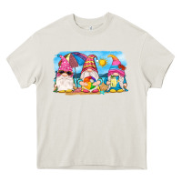 Cream summer gnomes Heavy Core Tee - NancyCooperArtShop