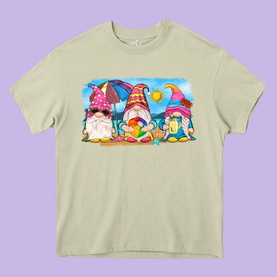 Summer Gnomes Heavy Core Tee Designed By Nancycooperartshop