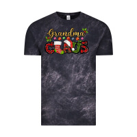 Cloud Black Grandma claus with christmas gift sock mother's Vintage Tee - HowdyJamesFarm