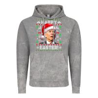 Cloud Rock Santa Joe Biden Happy Easter Ugly Christmas Vintage Hoodie - maiPhamDesign