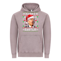 Vintage Zinc Santa Joe Biden Happy Easter Ugly Christmas Vintage Hoodie - maiPhamDesign