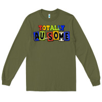 Army Green Totally au-some Long Sleeve Tee - FaDigitalArtStudio