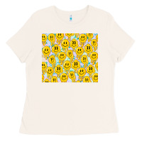 Bone retro smiley faces Ladies Tee - TumblerDesignByShophia