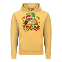 Vintage Mustard I'm here for the tacos Vintage Hoodie - FaDigitalArtStudio