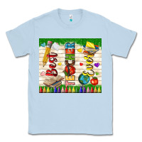 Dusty Blue best teacher ever Classic Tee - TumblerDesignByShophia