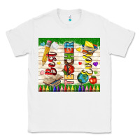 White best teacher ever Classic Tee - TumblerDesignByShophia