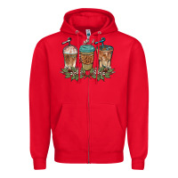 Red western coffees Zipper Hoodie - BarkalooDesign