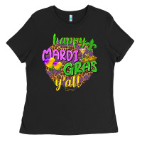Black Love Mardi Gras Y'all Ladies Tee - HowdyJamesFarm