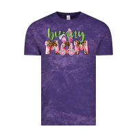 Cloud Purple Happy Easter Bunny Mom Vintage Tee - CowGirlArtShop