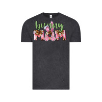 Vintage Black Happy Easter Bunny Mom Vintage Tee - CowGirlArtShop