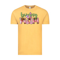 Vintage Mustard Happy Easter Bunny Mom Vintage Tee - CowGirlArtShop