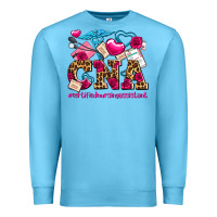 Ocean Blue valentines day cna certified nursing assistant Premium Sweatshirt - AdoDesignShop