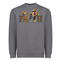 Storm faith cross and butterfly with sunflower leopard and roses Heavyweight Sweatshirt - Artiststas