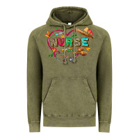 Vintage Olive Cinco de mayo Nurse Vintage Hoodie - FaDigitalArtStudio