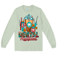 Matcha Dental Assistant Dentist Frappe Long Sleeve Tee - FaDigitalArtStudio